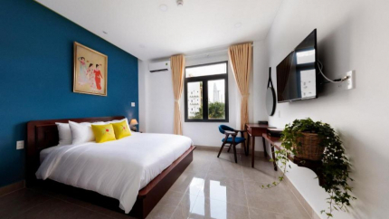 Phòng Double City View khách sạn 3* Chez Mimosa Petite