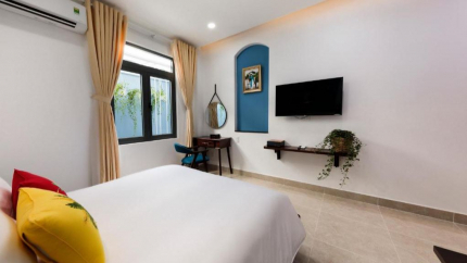 Phòng Double Window Chez Mimosa Petite Sài Gòn
