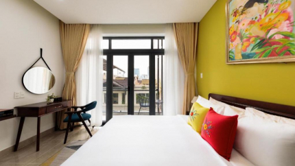 Phòng Luxury Double/Twin Balcony Chez Mimosa Petite Sài Gòn
