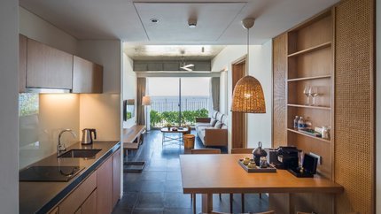 Khu vực bếp trong phòng