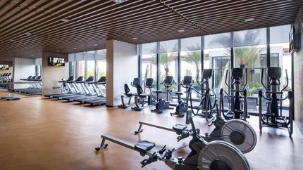 Phòng tập gym đầy đủ thiết bị