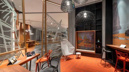 Khách sạn có nhiều khu vực check in độc đáo