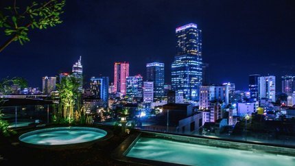 Khung cảnh lung linh vào ban đêm