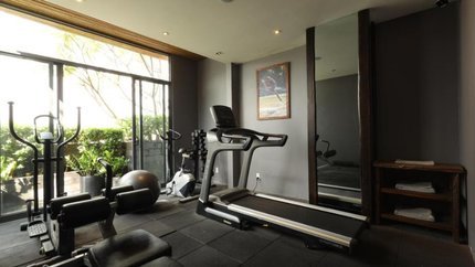 Phòng gym với đầy đủ tiện nghi
