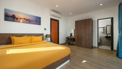 Căn phòng rộng rãi, thoáng mát