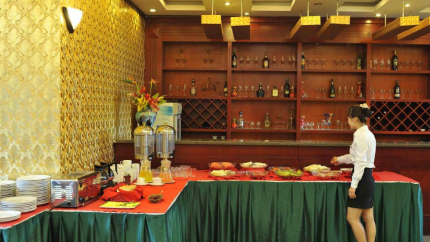 Quầy buffet tại nhà hàng
