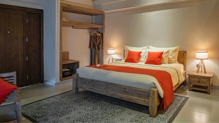 Phòng được thiết kế tối giản