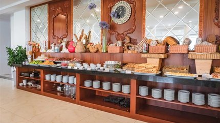 Quầy buffet đa dạng