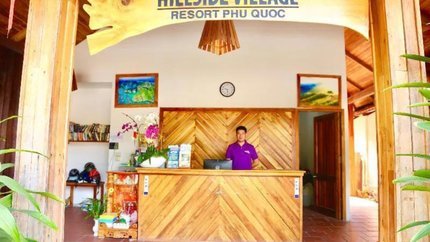 Quầy lễ tân tại resort