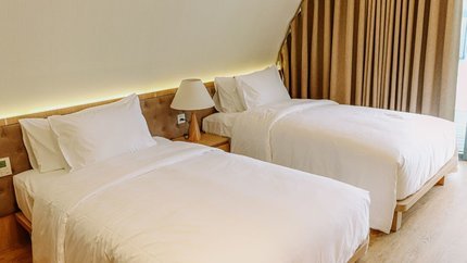Phòng ngủ với 2 giường đơn