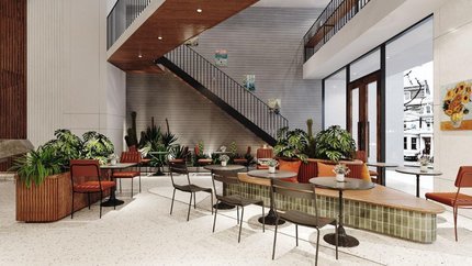 The corner view of Coffee Bar