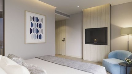 Tivi gắn vào tường giúp tiết kiệm không gian