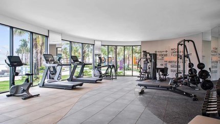 Không gian phòng Gym rộng lớn