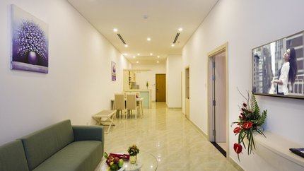 Không gian phòng khách rộng rãi