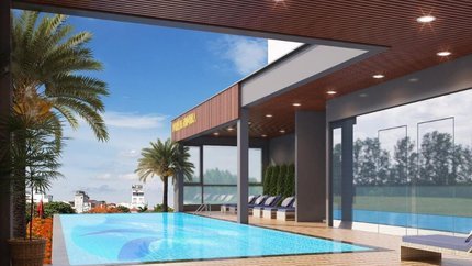 Không gian bể rộng rãi, thoáng mát