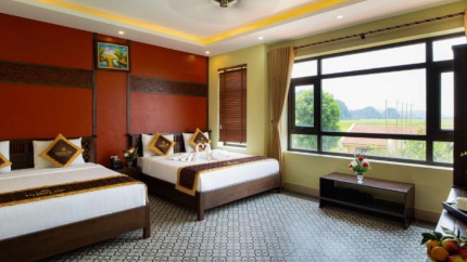 Phòng Deluxe Twin Khu Nghỉ Dưỡng Dong Ne 3*