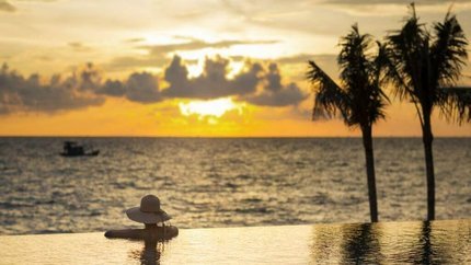 Check in tại bể bơi vô cực