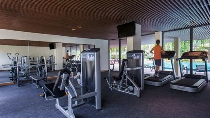 Khu tập gym hiện đại , máy móc đầy đủ