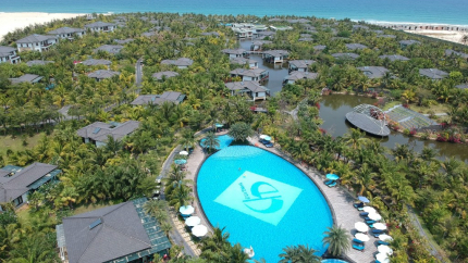 Khung cảnh trên cao khu nghỉ dưỡng Duyên Hà Cam Ranh Resort