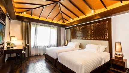 Villa 2 phòng ngủ có vườn trên hồ