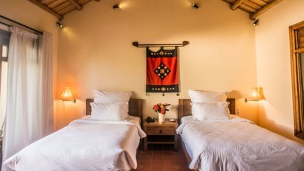 Phòng Superior with Private Pool được thiết kế tối giản