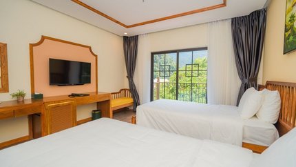 Không gian phòng rộng rãi