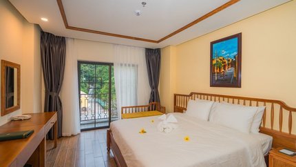 Được thiết kế màu chủ đạo là nâu gỗ