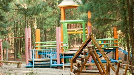 Khu vực vui chơi cho trẻ em tại Flamingo Vĩnh Phúc.
