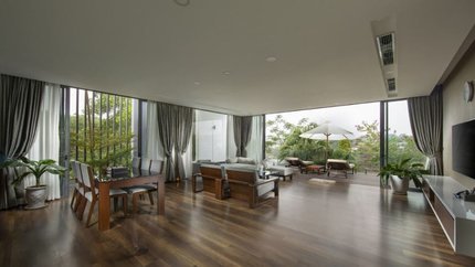 Phòng Flamingo Villa 03 phòng ngủ tại khu nghỉ dưỡng.
