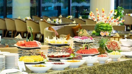 Quầy buffet tại nhà hàng