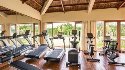 Phòng tập với thiết bị hiện đại