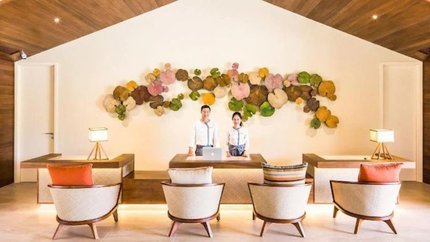 Quầy lễ tân của Resort