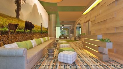 Khu vực sảnh được trang trí đẹp mắt