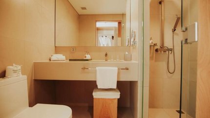 Nhà tắm ấm cúng, sạch sẽ