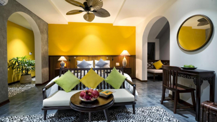 Phòng được thiết kế đẹp, nổi bật