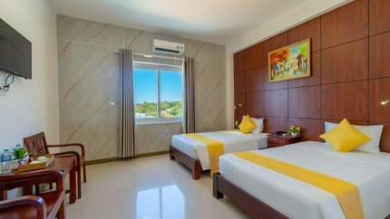 2 giường đôi rộng rãi thoải mái