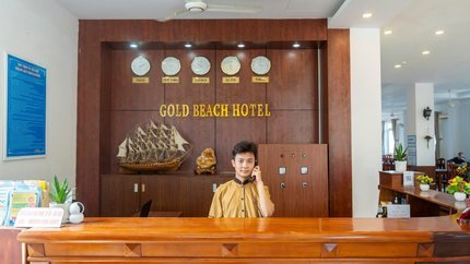 Quầy lễ tân với đội ngũ nhân viên chuyên nghiệp