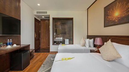 Căn phòng rộng rãi, thoáng mát