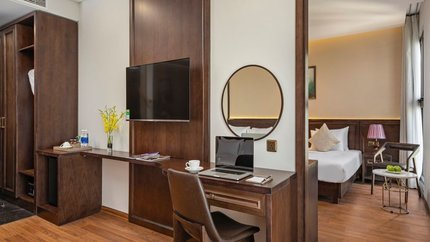 Không gian phòng được thiết kế hiện đại