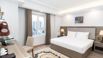 Phòng Deluxe City View Khách Sạn Golden Rose Đà Nẵng