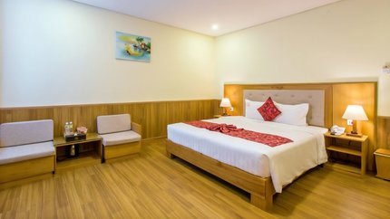 Không gian phòng được thiết kế ấm cúng