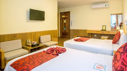 Phòng được thiết kế tối giản