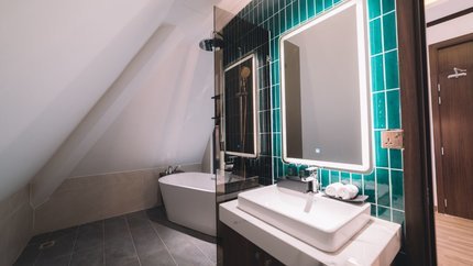 Phòng tắm với đầy đủ tiện nghi