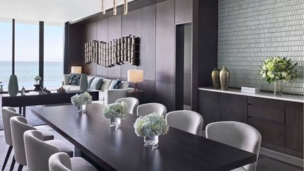 Phòng khách kết hợp với bếp