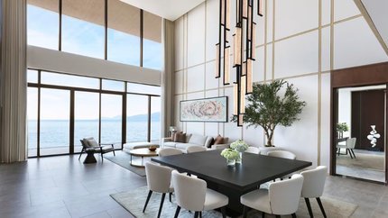 Phòng khách ngắm toàn cảnh biển tuyệt đẹp