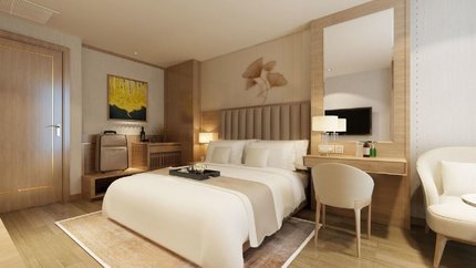 Căn phòng với thiết kế sang trọng