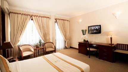 Không gian ấm cúng tại phòng Deluxe