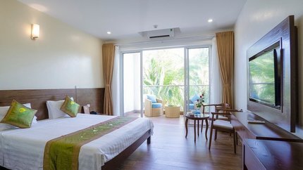 Không gian phòng rộng rãi