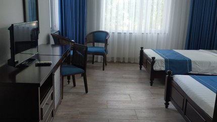 Căn phòng được thiết kế rộng rãi