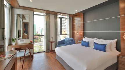 City View Oasis Double Bedroom